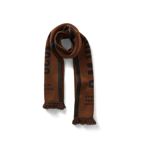 R.M.Williams - RMW Merino Wool Scarf - Chocolate