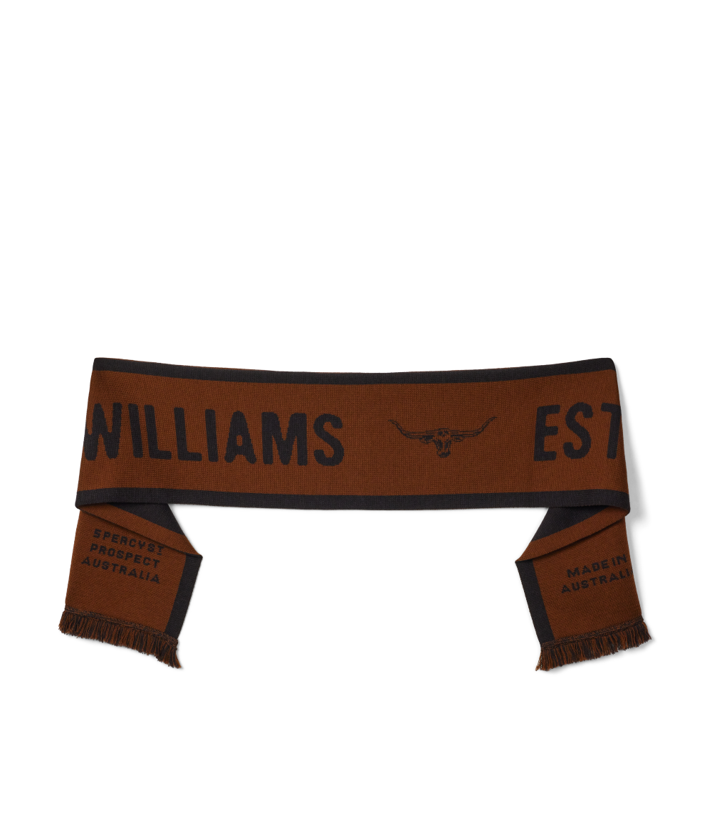 R.M.Williams - RMW Merino Wool Scarf - Chocolate
