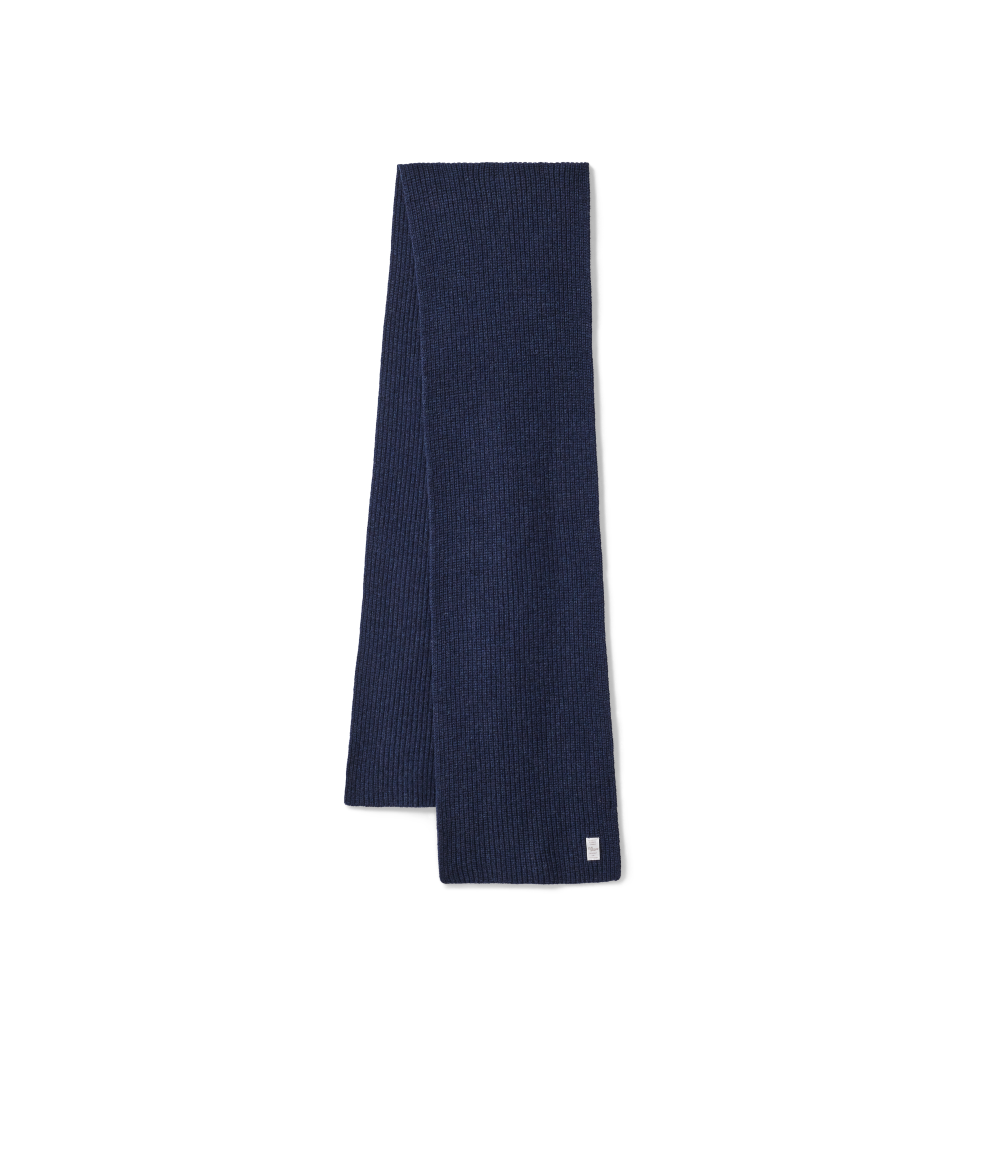 R.M.Williams - Bowen Slim Merino Wool Scarf - Indigo