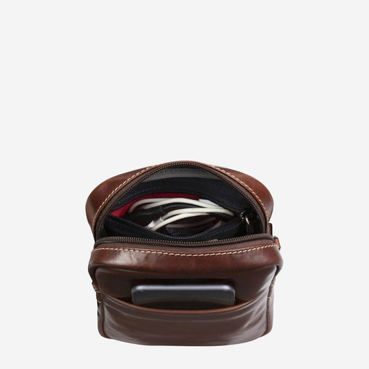 Jekyll and Hide - Small Crossbody Organiser - Mocha | Tan | Black
