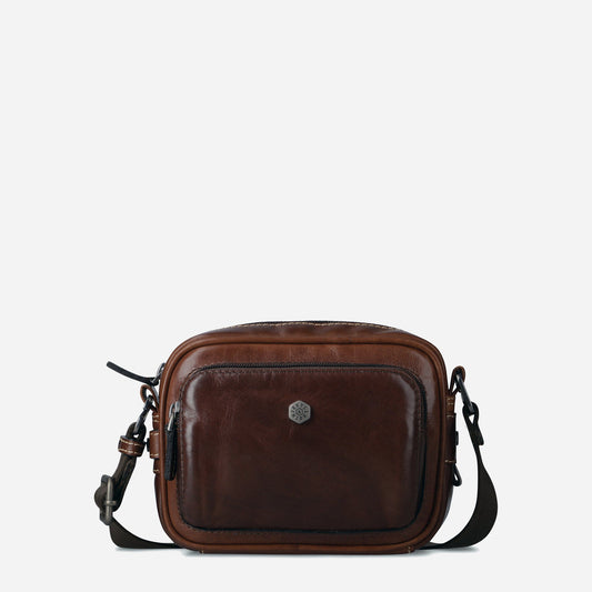 Jekyll and Hide - Small Travel Crossbody Bag - Mocha
