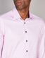 Abelard - Long Sleeve Business Shirt - Super Fine Micro Check - Pink