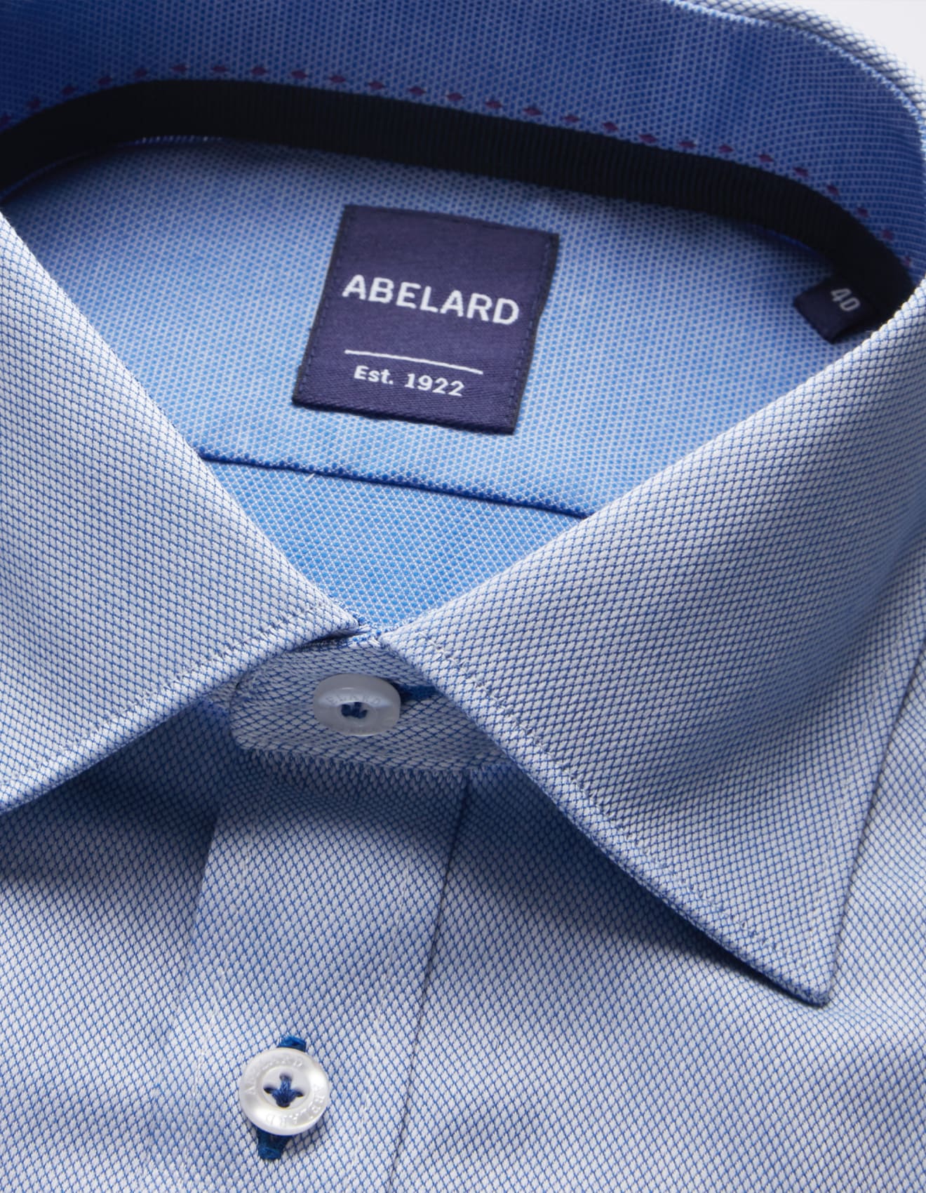 Abelard - Long Sleeve Business Shirt - Dobby - Sapphire