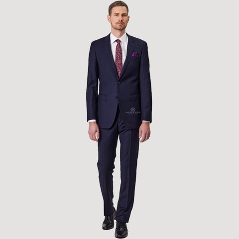 Savile Row - Abram Merino Wool Suit Jacket - Navy