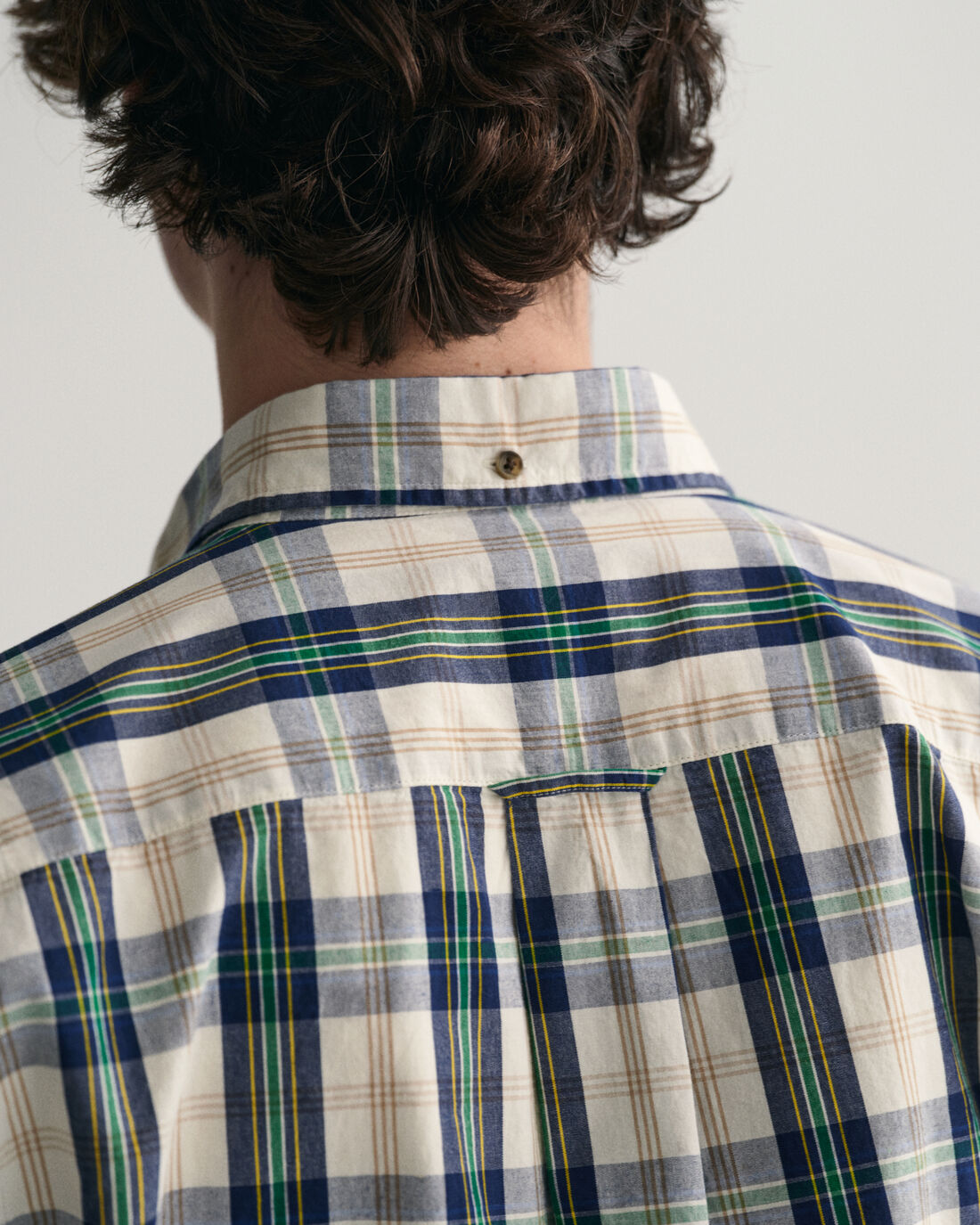 GANT - Poplin Shirt - Check - Archive Shield - Eggshell