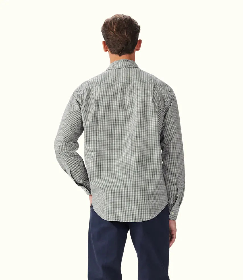 R.M.Williams - Quinn Classic Shirt - Poplin - Check - Navy/Green/White