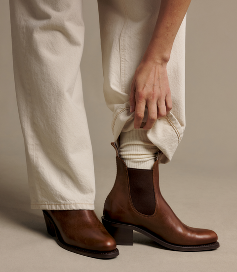 R.M.Williams- Rosebery Boot - Pull-up Leather - Mid Brown