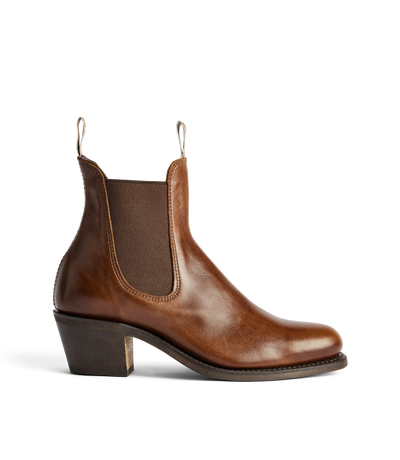 R.M.Williams- Rosebery Boot - Pull-up Leather - Mid Brown