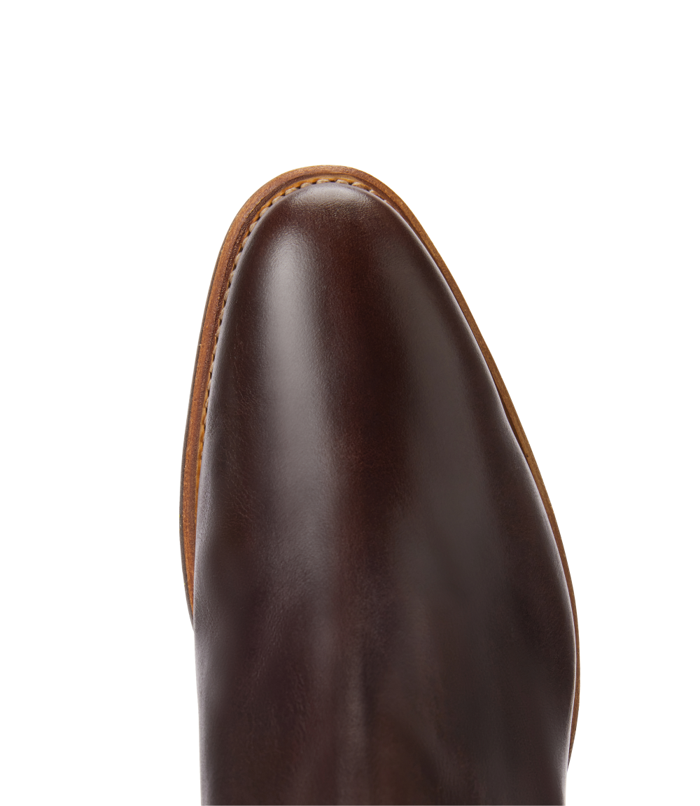 R.M.Williams - Comfort Lady Yearling  Pull Up Leather - Raw Edge - Chocolate