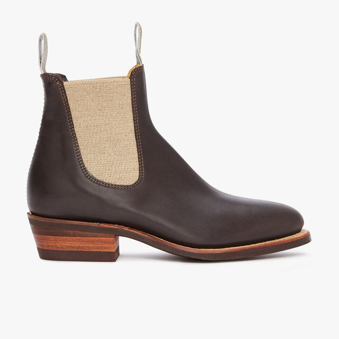 RM Williams - Lady Yearling Rubber Sole - Raw Edge - Slate