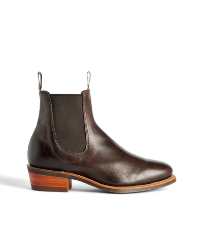 R.M.Williams - Comfort Lady Yearling Boot - Yearling Leather - Raw Edge - Chestnut