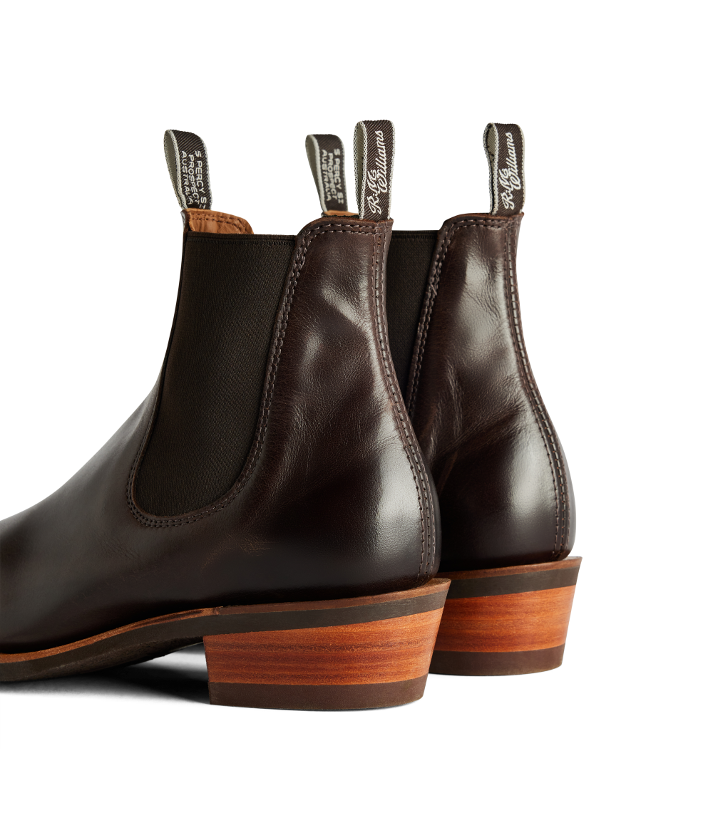 R.M.Williams - Comfort Lady Yearling Boot - Yearling Leather - Raw Edge - Chestnut