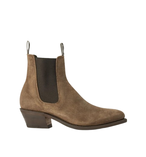 R.M.Williams - Edna Boot – Waxed Suede - Almond