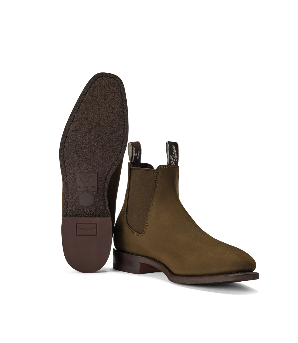 R.M.Williams - Comfort Craftsman Boot - Oiled Nubuck Leather - Lichen - G Fit