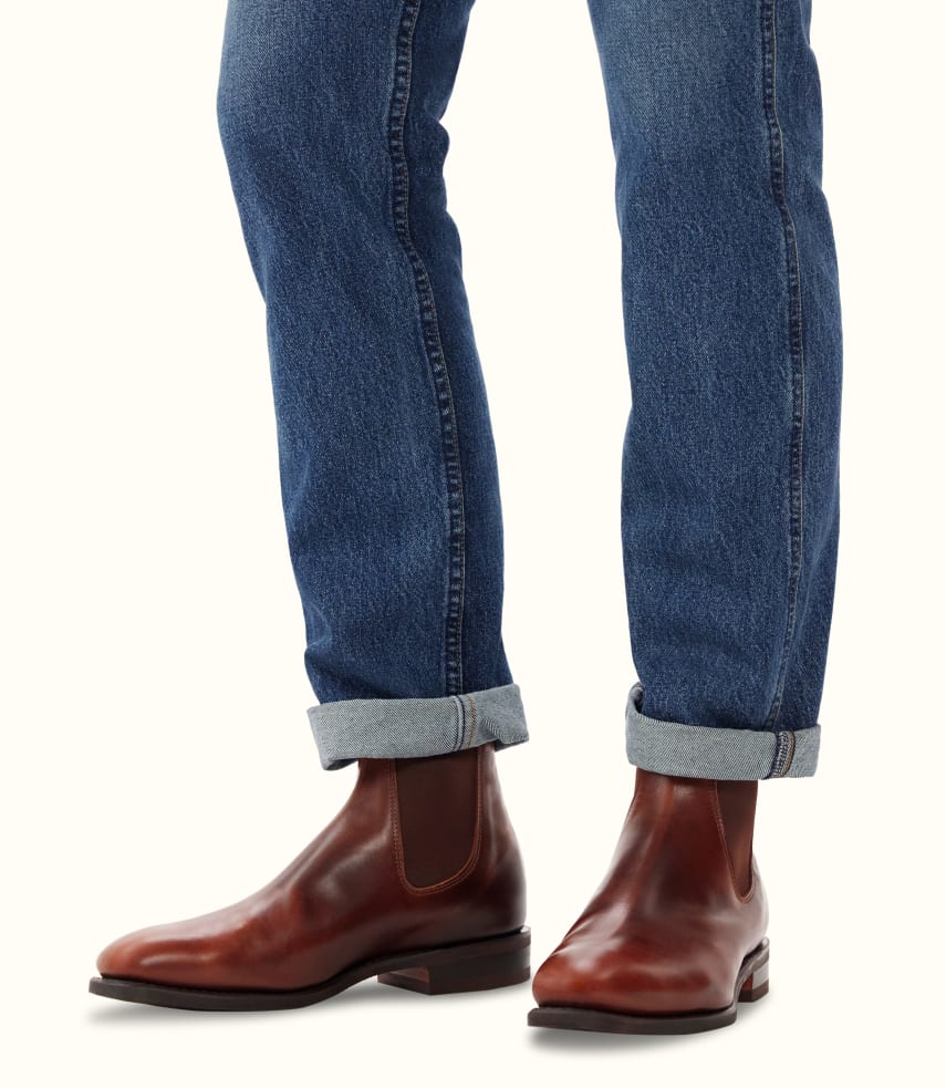 R.M.Williams - Dynamic Flex Craftsman - Pull Up Leather - Mid Brown - H Fit