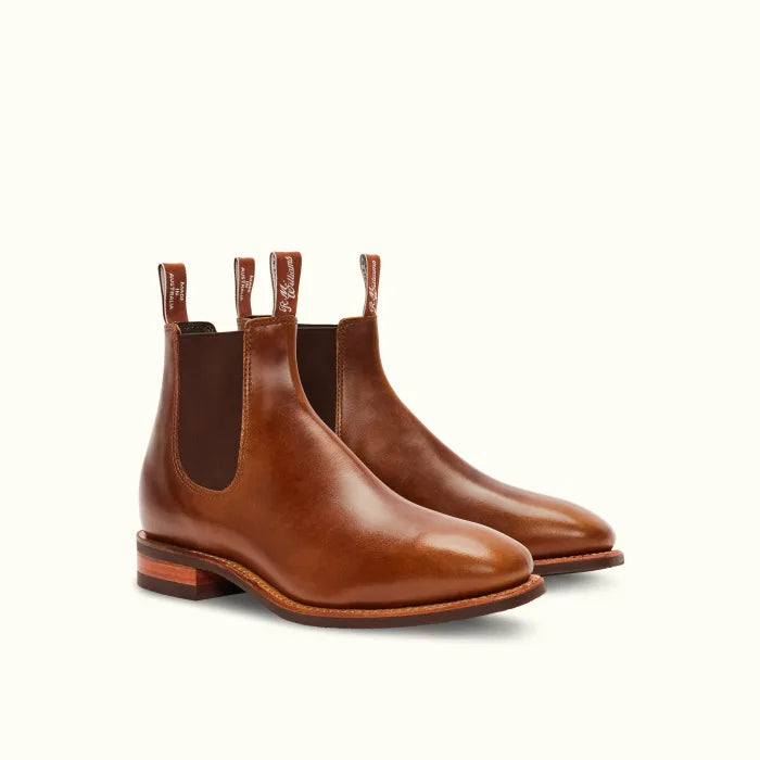 R.M.Williams - Comfort Craftsman - Raw Edge - Pull Up Leather - Caramel -  G Fit