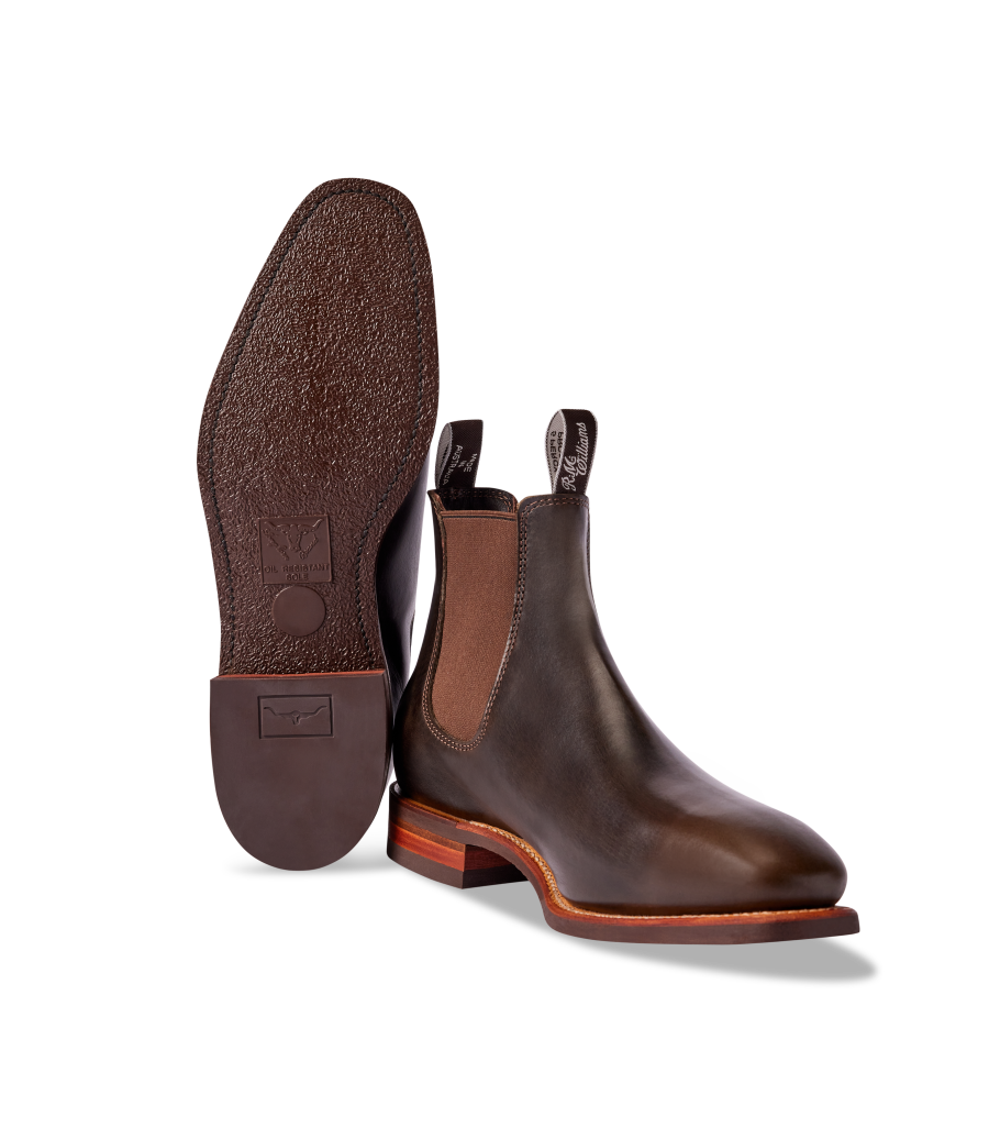 R.M.Williams - Comfort Craftsman - Raw Edge - Pulled Leather - Dark Olive - G Fit