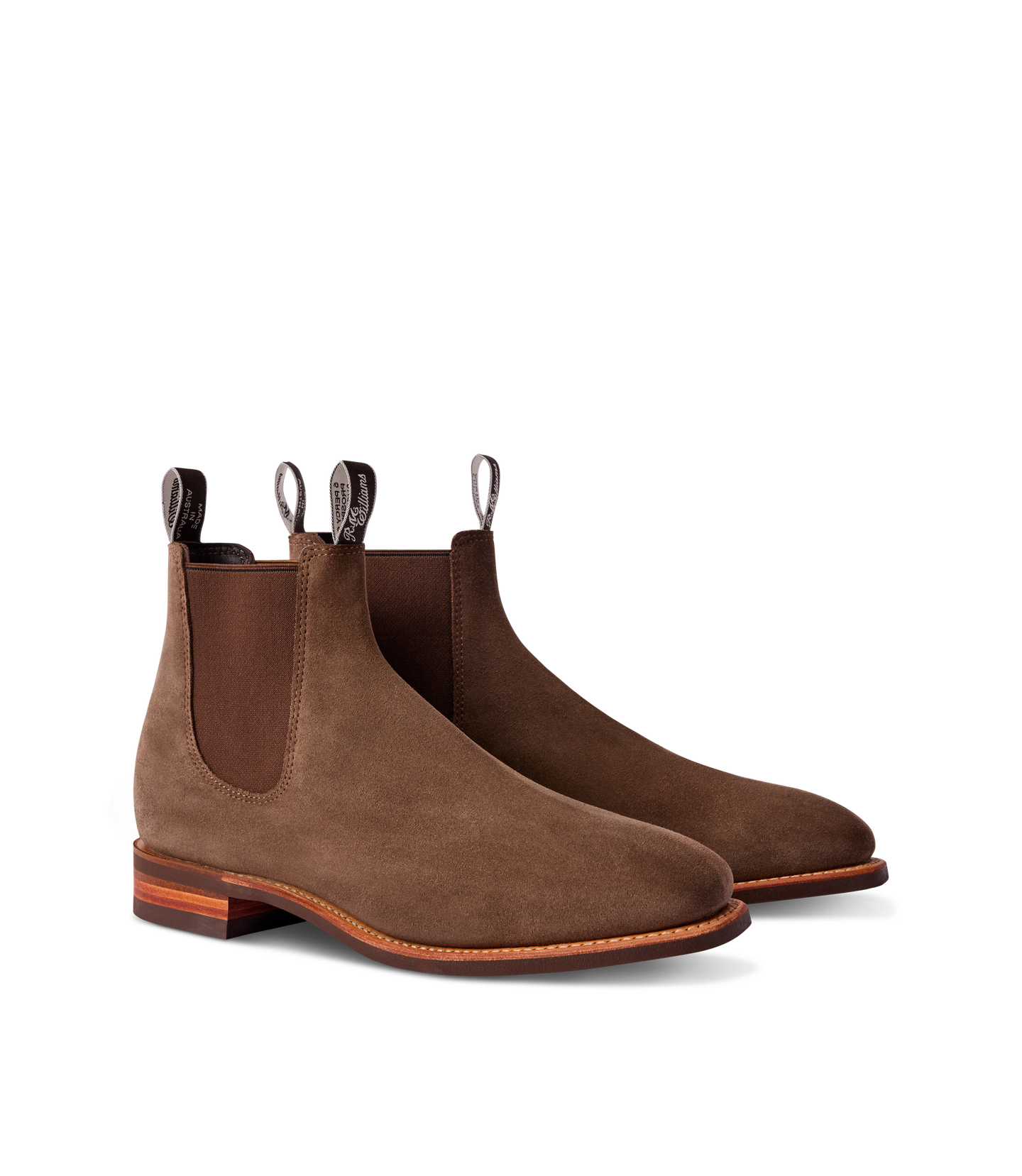 R.M.Williams - Comfort Craftsman - Suede - Raw Edge - Brown - G Fit