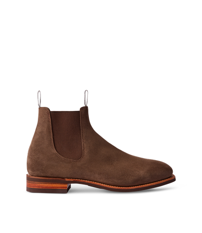 RM Williams - Comfort Craftsman Suede Boot - Raw Edge - Brown