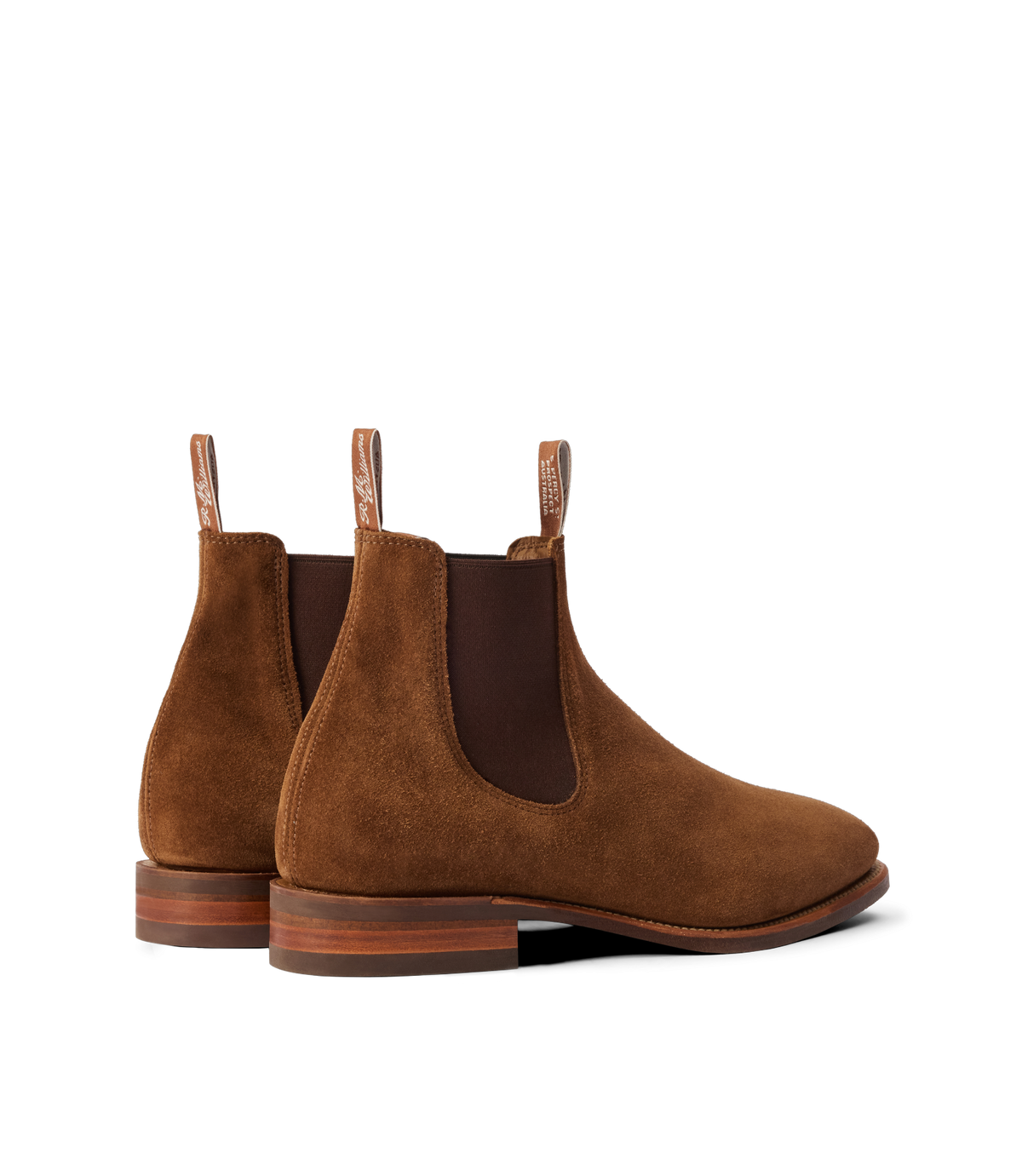 R.M.Williams - Comfort Craftsman - Suede - Raw Edge - Cedar - H Fit