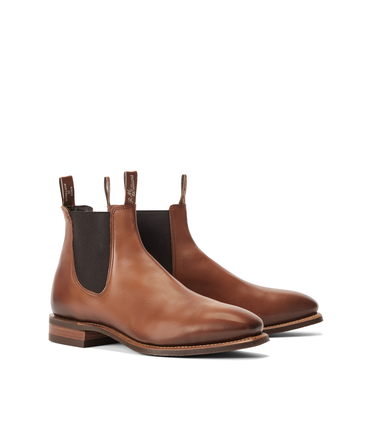R.M.Williams - Comfort Craftsman  - Burnished Leather  - Dark Tan - H Fit