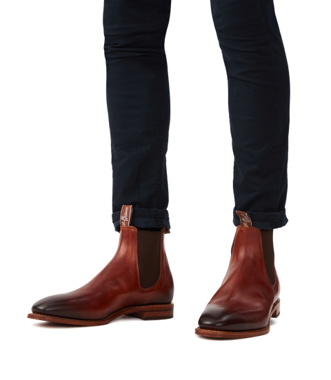 R.M.Williams - Chinchilla Boot - Burnished Leather - Cognac - H Fit
