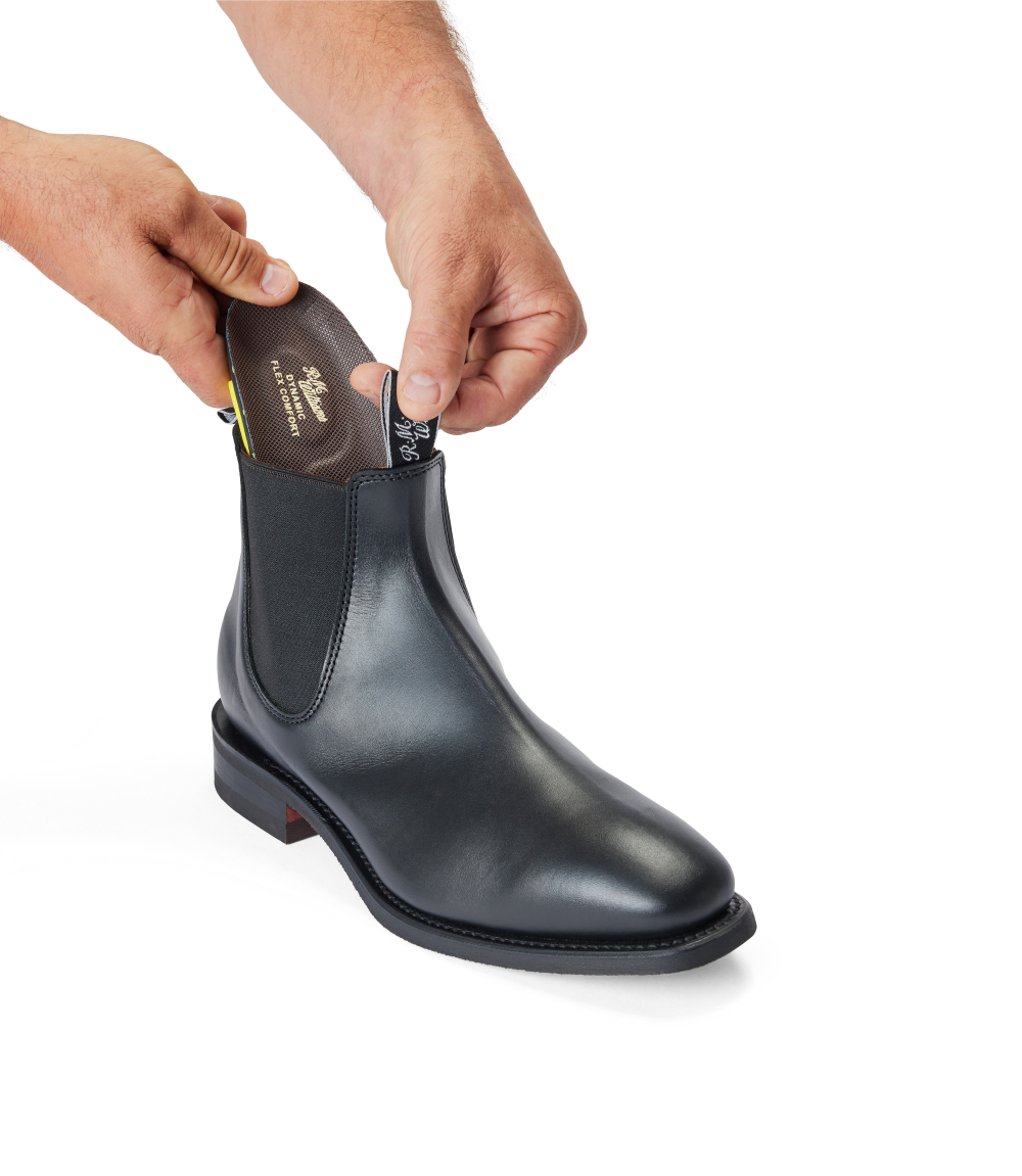 R.M.Williams - Dynamic Craftsman Boot - Yearling Leather -  Black - G Fit