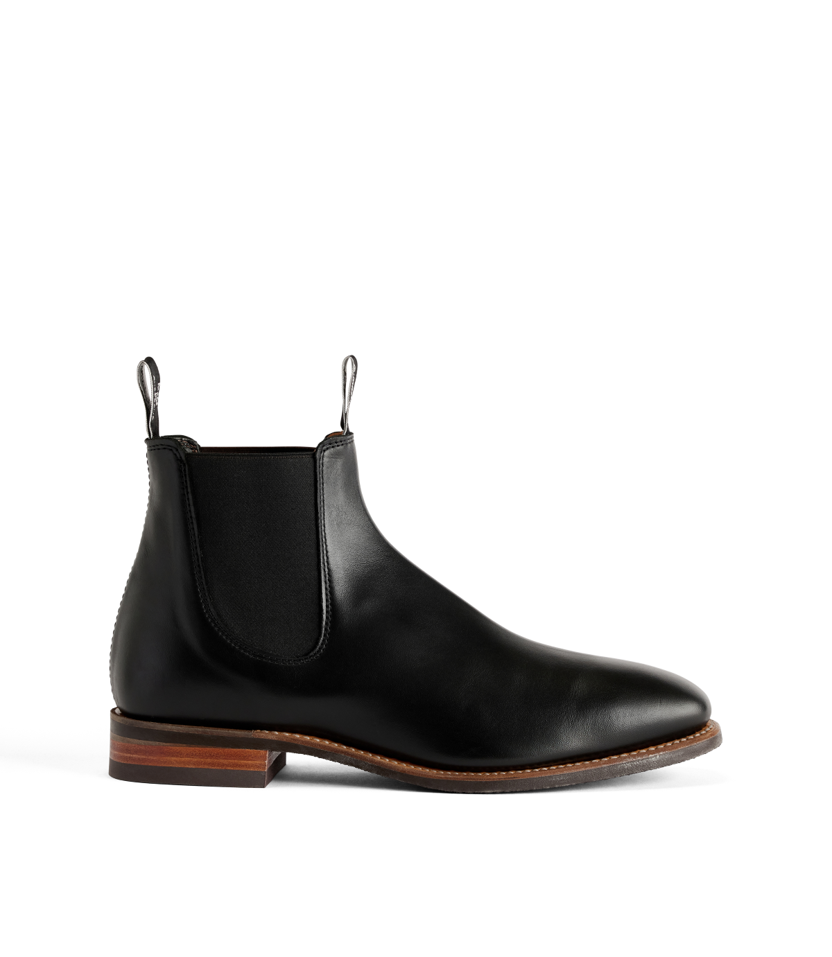 R.M.Williams - Comfort Craftsman - Yearling Leather - Raw Edge - Black - G Fit