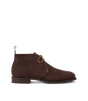 R.M.Williams - Kingscliff Boot - Suede - Dark Brown showcasing its elegant dark brown suede craftsmanship.