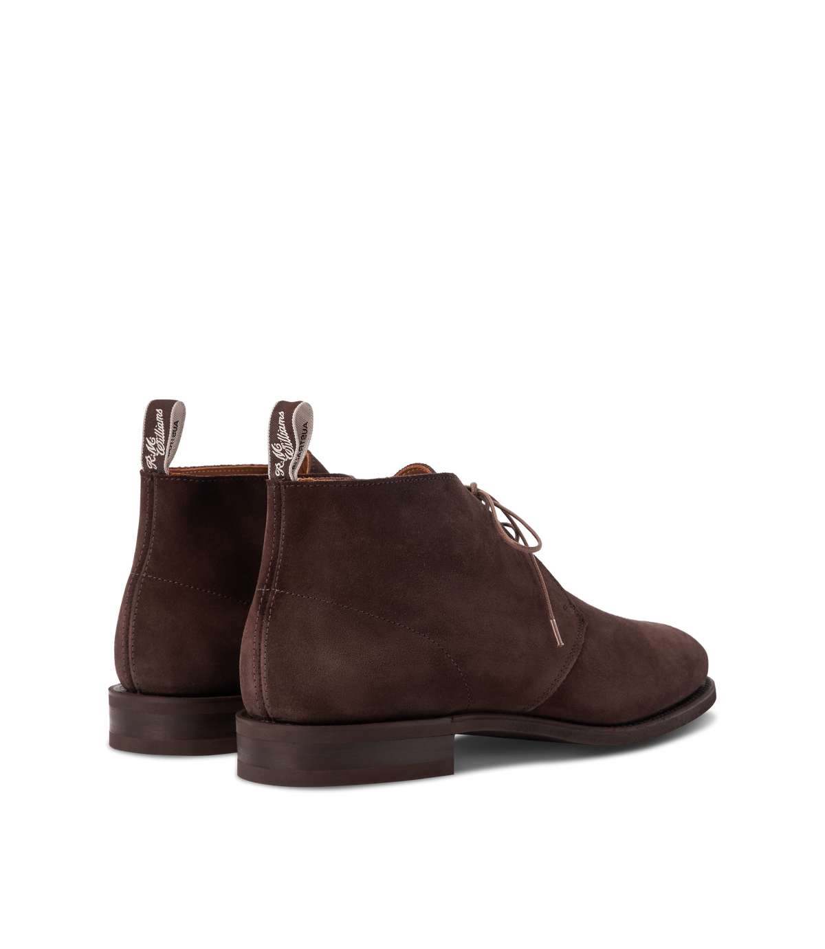 R.M.Williams - Kingscliff Boot - Suede - Dark Brown, back view showcasing dark brown suede and stylish design.