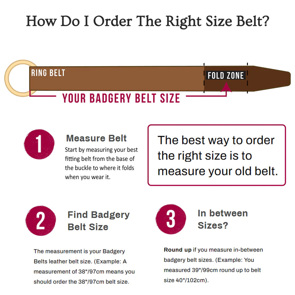 Badgery Belts - Queenslander Plaited Chrome Ring Belt - Tan