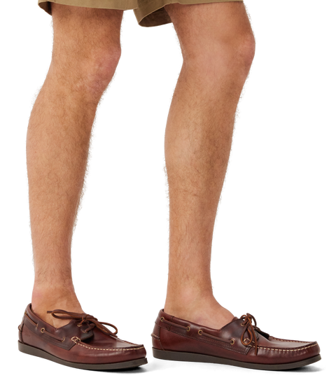 R.M.Williams - Islet Moccasin Boat Shoe - Mid Brown