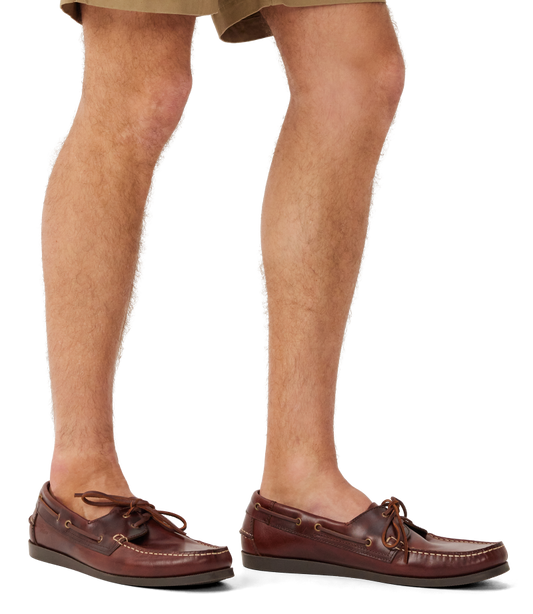 R.M.Williams - Islet Moccasin Boat Shoe - Mid Brown