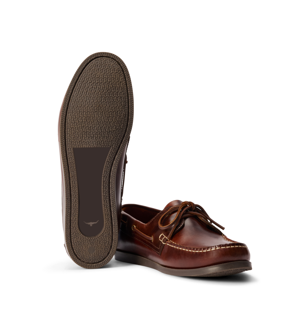 R.M.Williams - Islet Moccasin Boat Shoe - Mid Brown