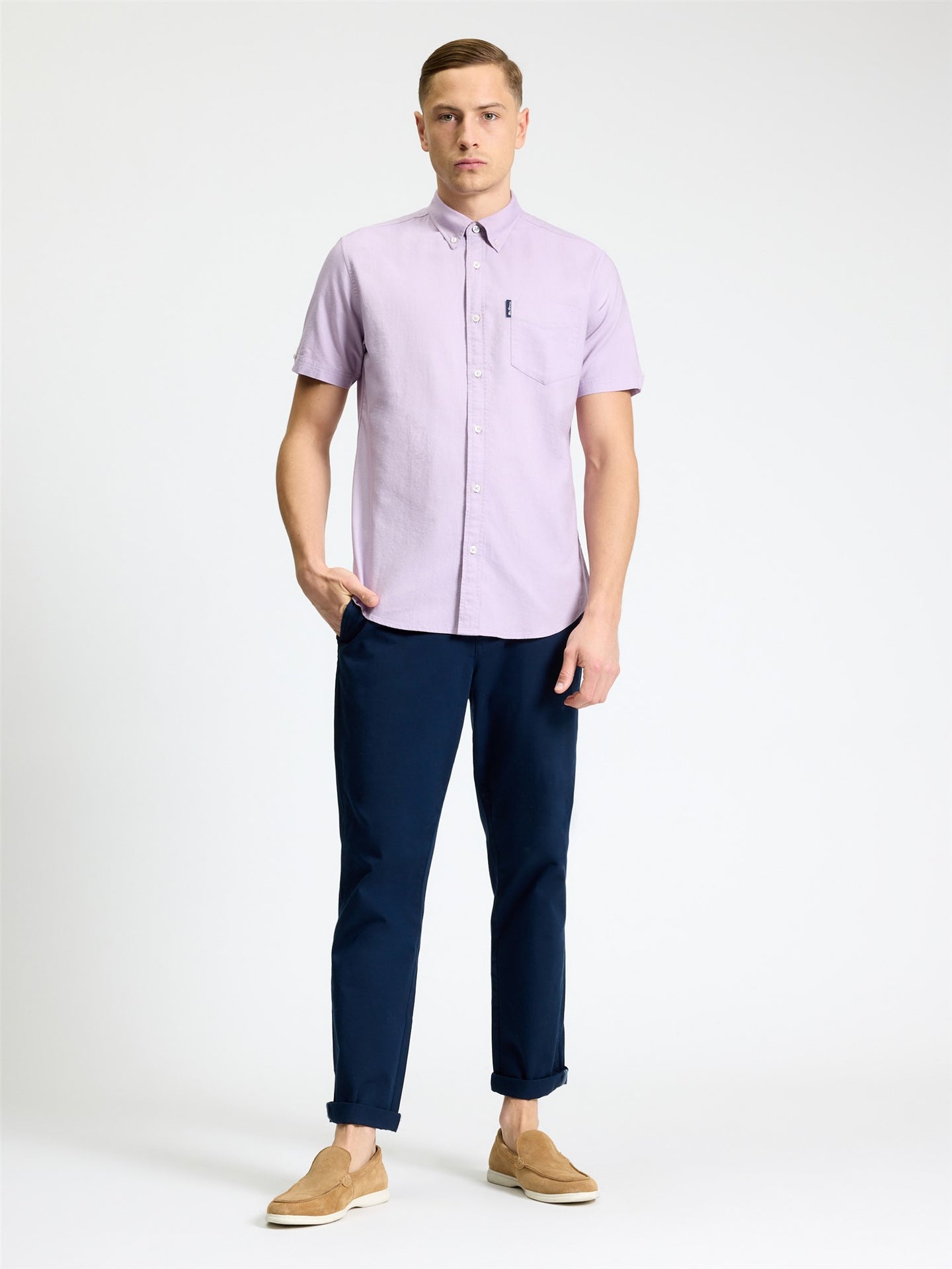 Ben Sherman - SS Signature Oxford Shirt - Purple