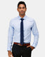 Long Sleeve Business Shirt - The Entrepreneur -  Blue | White