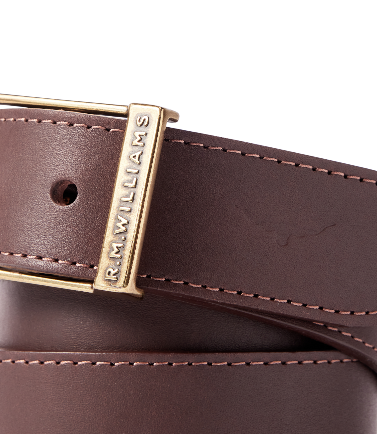 RM Williams - Eden Valley Belt - Harvest Gold, Hot Fudge, Brown