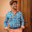 A Fish Named Fred - Jungle Print Shirt - Light blue