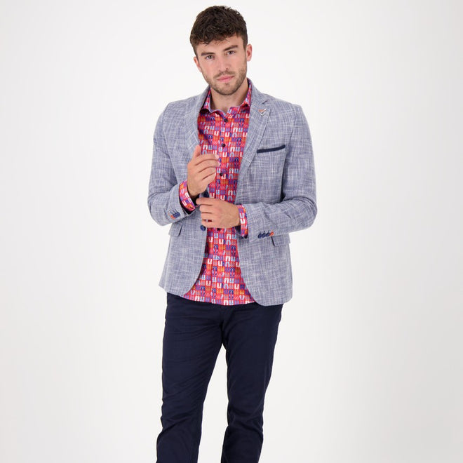 A Fish Named Fred - Blue Melange Blazer