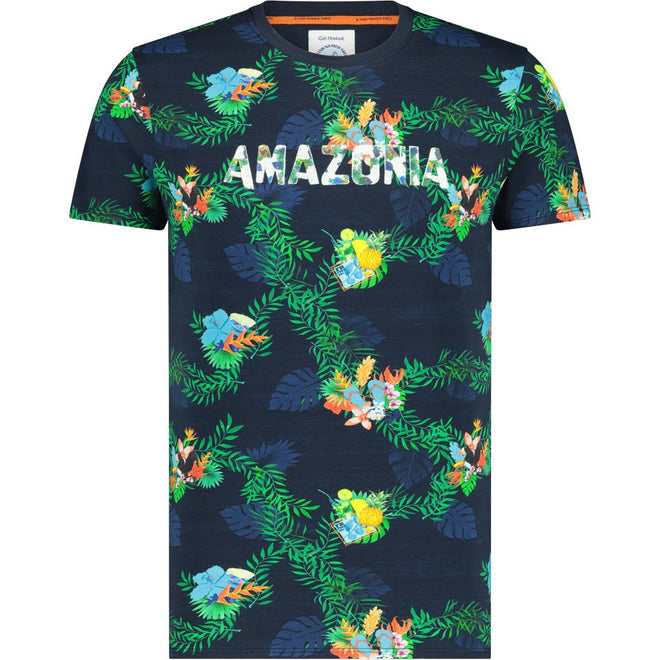A Fish Named Fred - Amazonia T-Shirt - Navy