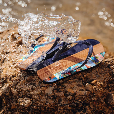 A Fish Named Fred - Flip Flops , Thongs - Brazil Posters Multicolour