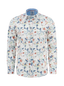 A Fish Named Fred - Birdy Blooms LS Shirt - White