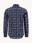 A Fish Named Fred - Line Art LS Check Shirt - Navy 