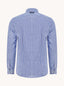 A Fish Named Fred - LS Stripe Linen Shirt - Blue/White
