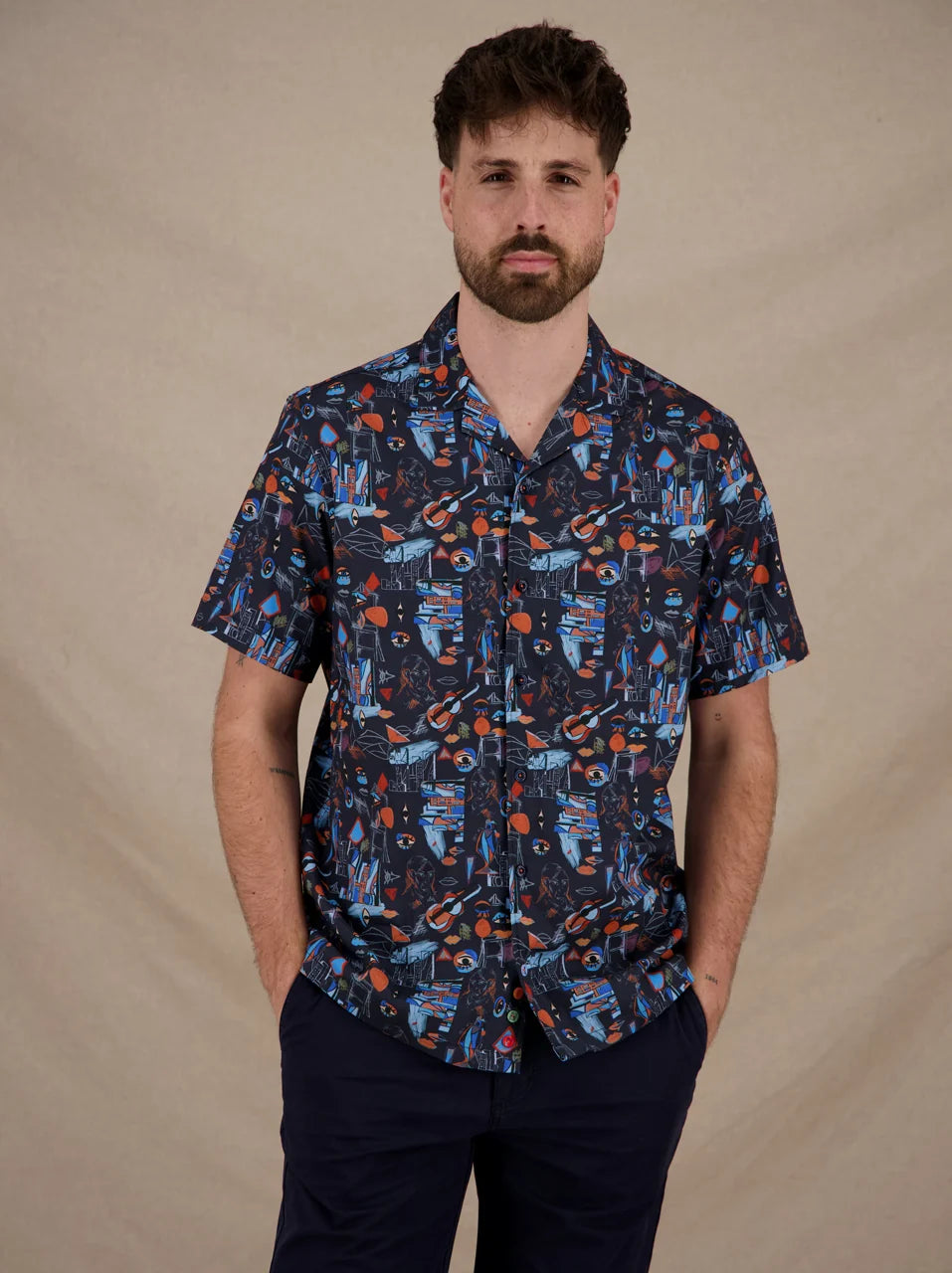 A Fish Named Fred - Cubist SS Shirt - Multi