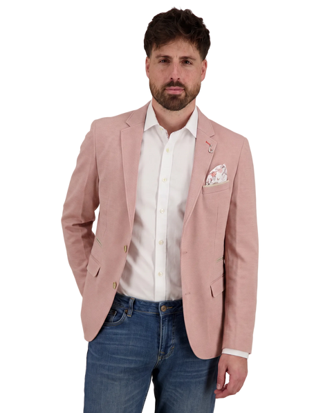 A Fish Named Fred - Blazer Mélange Piqué Sports Coat - Rust