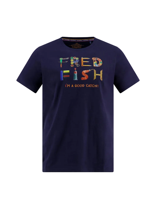 A Fish Named Fred - Fred Fish T-Shirt - Navy