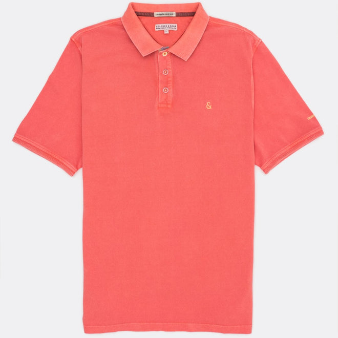 Colours & Sons - Cotton Polo - Washed Salmon
