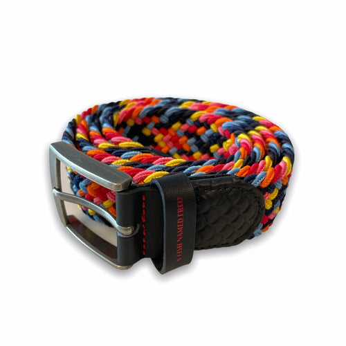 A Fish Named Fred - Braided Stretch Belt - Multicolour