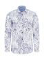 A Fish Named Fred - Fredding Patterned Shirt - Navy/White